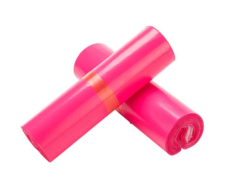 蒙自玫红色快递袋-02